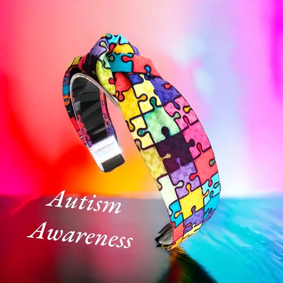 Autism Awareness Colorful Turban Knotted Style Headband!!๐๐๐๐ - Picture 8 of 12
